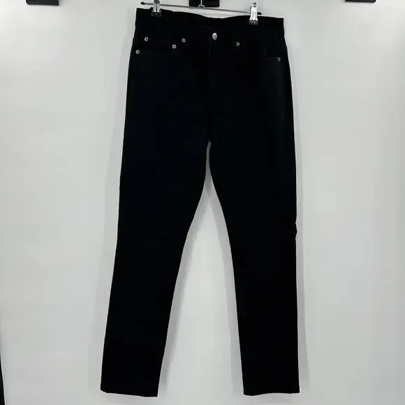 ksubi Chitch Laid- Back Skinny Denim Jeans in Black Red Crosses Size 30